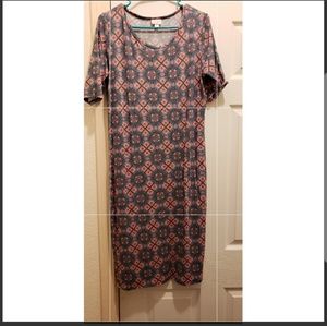 Lularoe julia dress large new